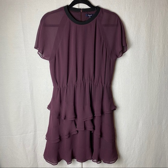 Madewell Radiant Dress in Plum Size 6 - Picture 5 of 12